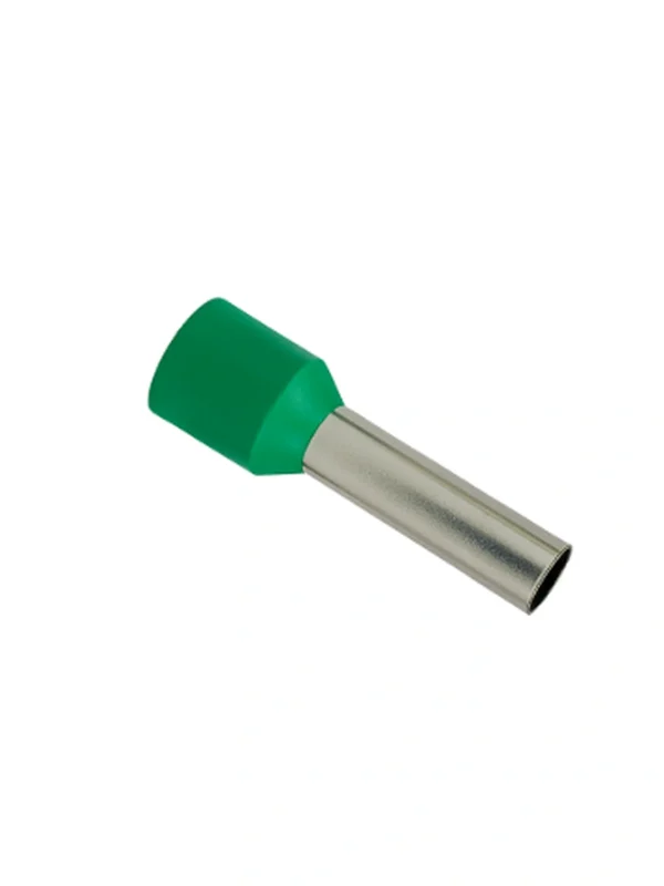 Ferrule aislado 6 mm² 10 AWG verde E6012 (100 unidades)
