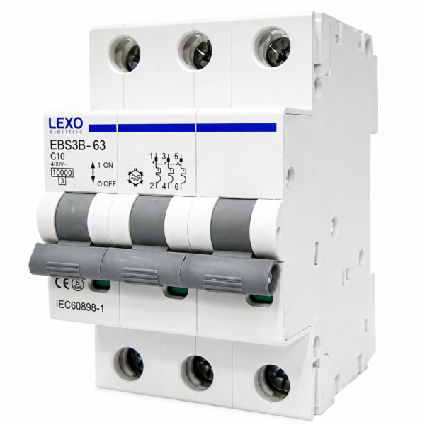 Interruptor automático 3X25A curva C 11kA