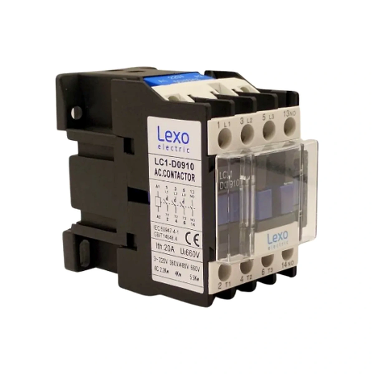 Contactor 9A, 1NO, IP20