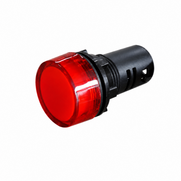 Luz piloto roja LED 230V, 22mm.