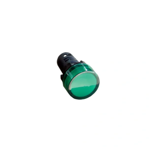 Luz piloto verde LED 230V, 22mm.