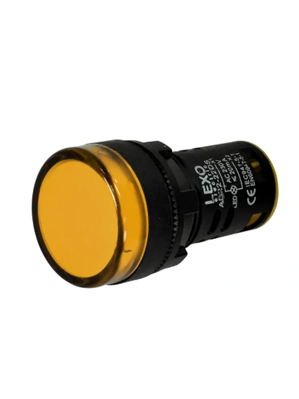 5371220_normalizada_1200 Luz piloto amarilla LED 230V, 22mm.