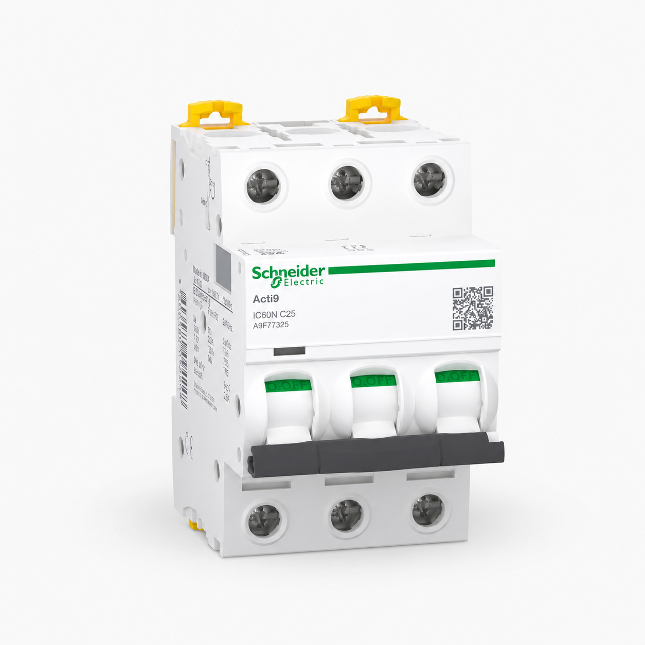 INTERRUPTOR AUTOMATICO 2P 25A C 10KA iC60N Acti9 A9F77225 SCHNEIDER