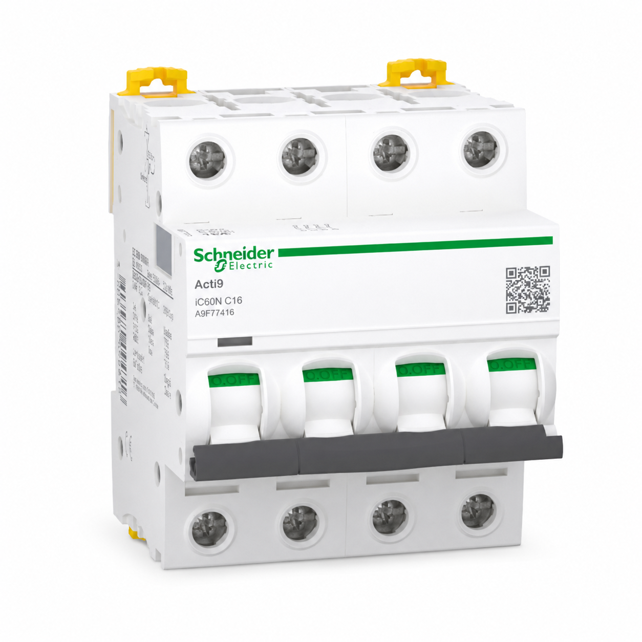 INTERRUPTOR AUTOMATICO 3P 16A C 10KA iC60N Acti9 A9F77316 SCHNEIDER