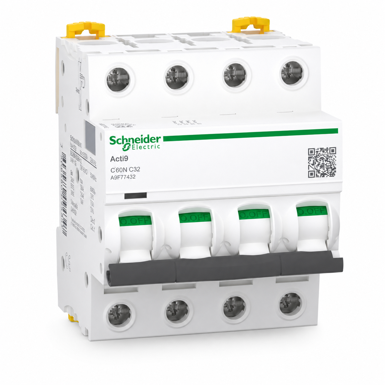 INTERRUPTOR AUTOMATICO 3P 32A C 10KA iC60N Acti9 A9F77332 SCHNEIDER